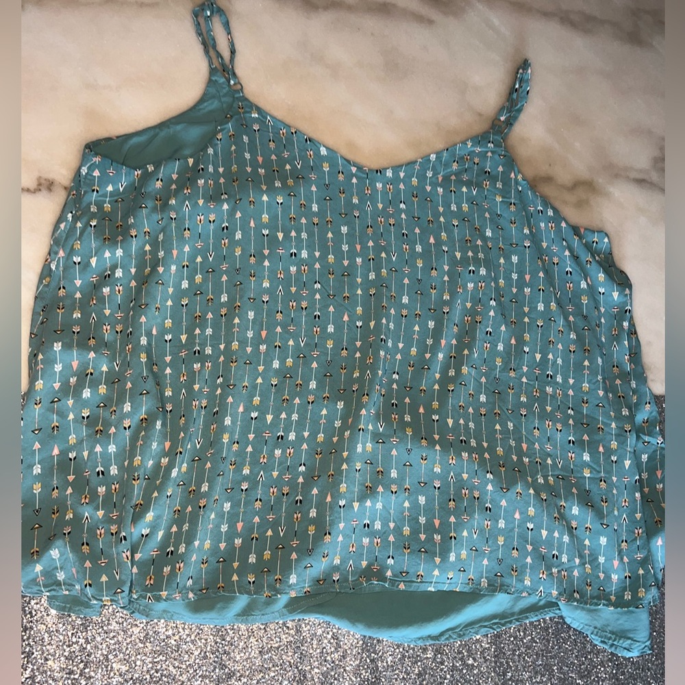 torrid Teal Arrow Print Cami